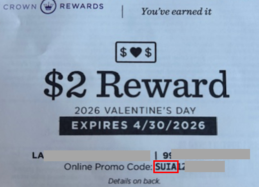 Crown Rewards Reward Dollars